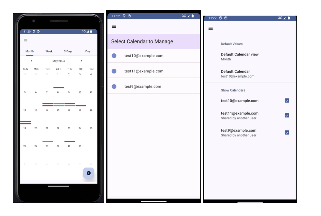 Shared Calendar Mobile App